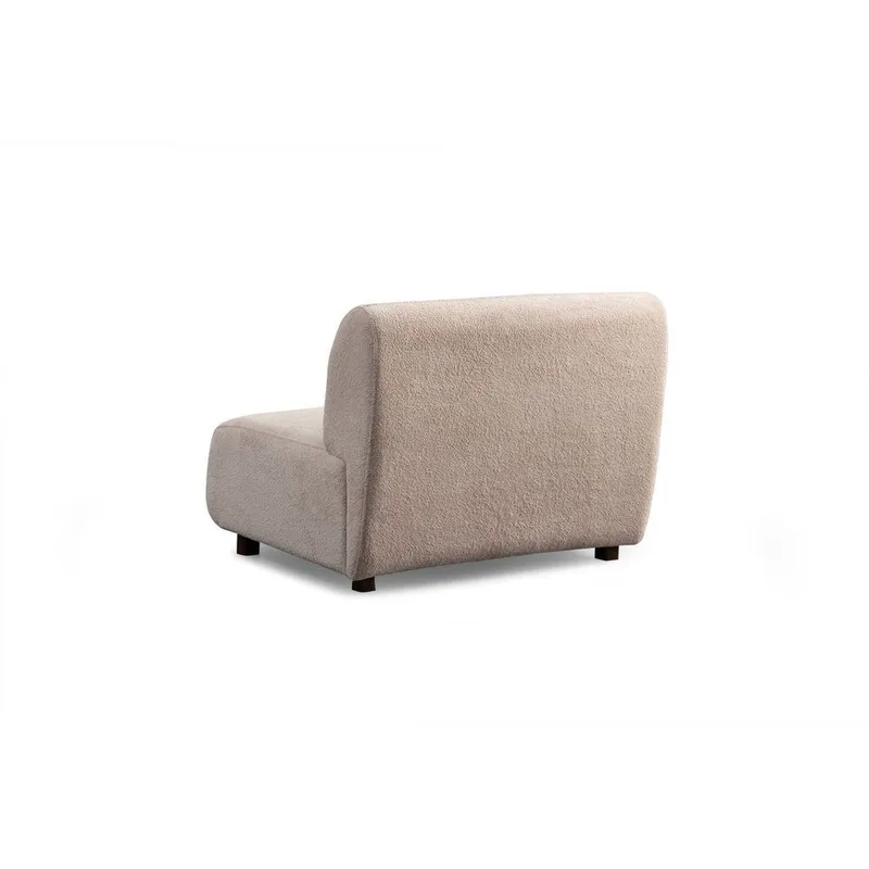 Talrosen Rund Modulsofa i Bouclé - Beige - Møbler - Sofaer - 4 seter sofa