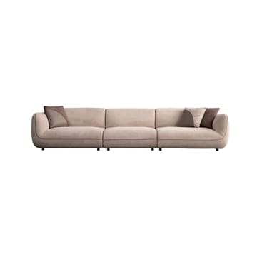 Talrosen Rund Modulsofa i Bouclé - Beige - Møbler - Sofaer - 4 seter sofa