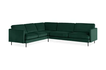 Teodin Hjørnesofa Fløyel - Grønn - Møbler - Sofaer - Fløyelssofaer