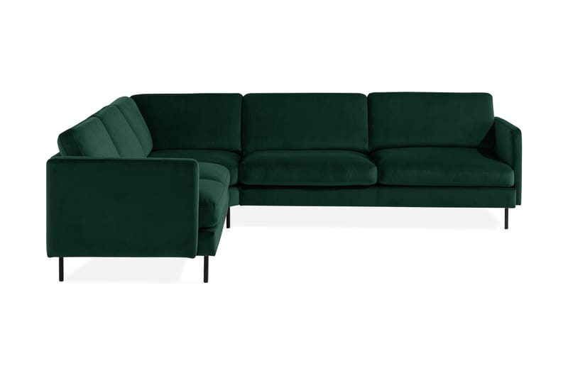Teodin Hjørnesofa Fløyel, Grønn