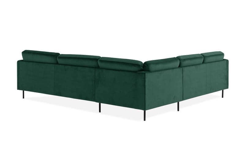 Teodin Hjørnesofa Fløyel - Grønn - Møbler - Sofaer - Fløyelssofaer