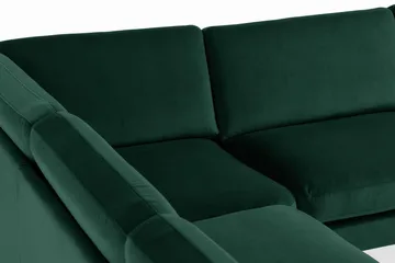 Teodin Hjørnesofa Fløyel - Grønn - Møbler - Sofaer - Fløyelssofaer