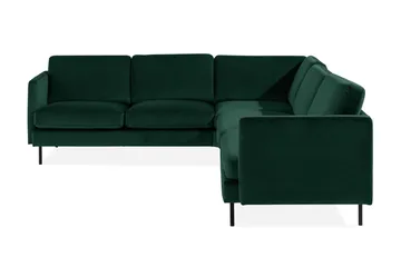 Teodin Hjørnesofa Fløyel - Grønn - Møbler - Sofaer - Fløyelssofaer