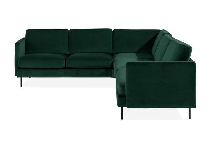 Teodin Hjørnesofa Fløyel - Grønn - Møbler - Sofaer - Fløyelssofaer