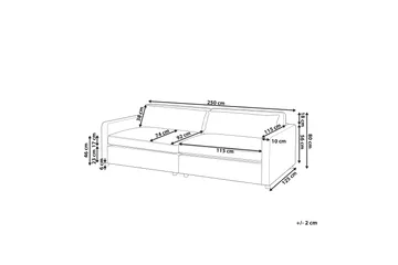 Tomie Sofa 3-seter - Hvit - Møbler - Sofaer - 3 seter sofa