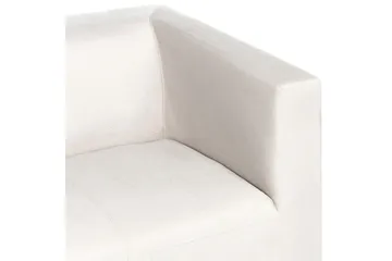 Tomio Sofa 3-seter - Hvit/Sølv - Møbler - Sofaer - 3 seter sofa