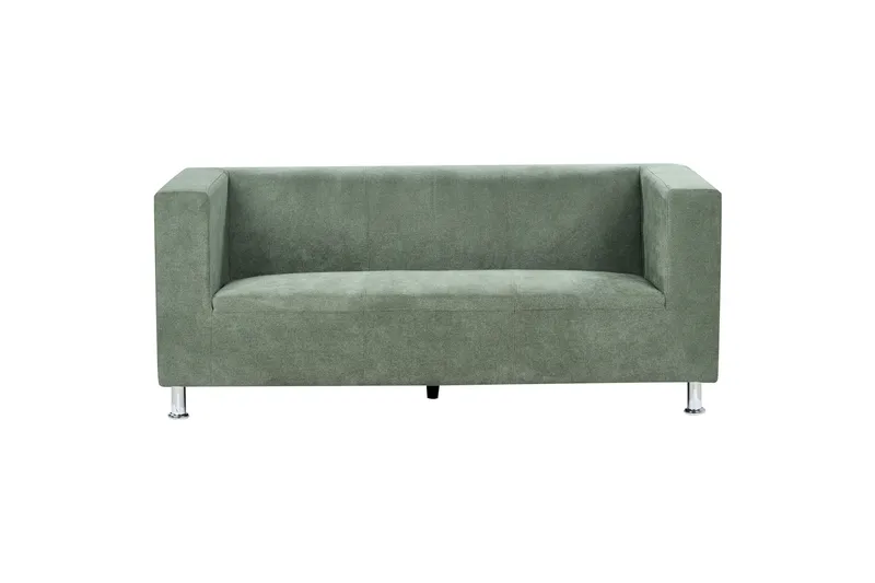 Tomio Sofa 3-seter, Sølv/Grønn