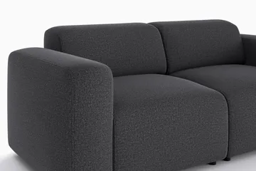 Torvasen 2-seters sofa i stoff - Svart - Møbler - Sofaer - 2 seter sofa