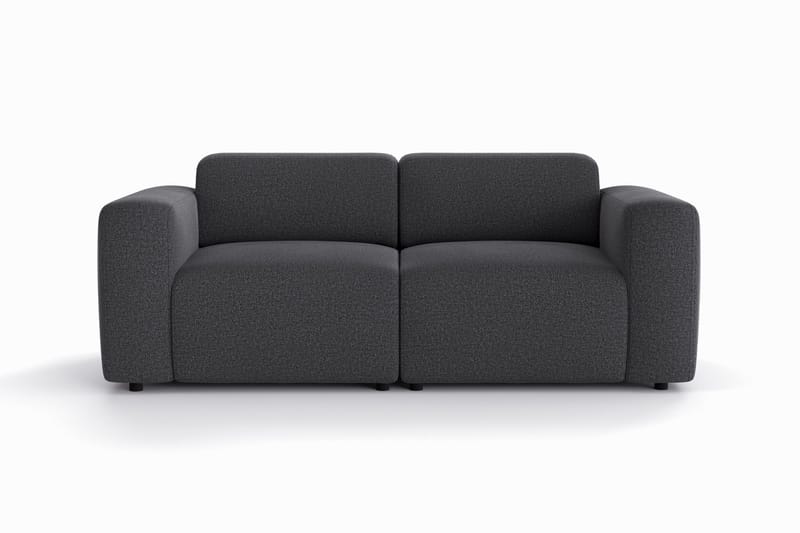 Torvasen 2-seters sofa i stoff, Svart