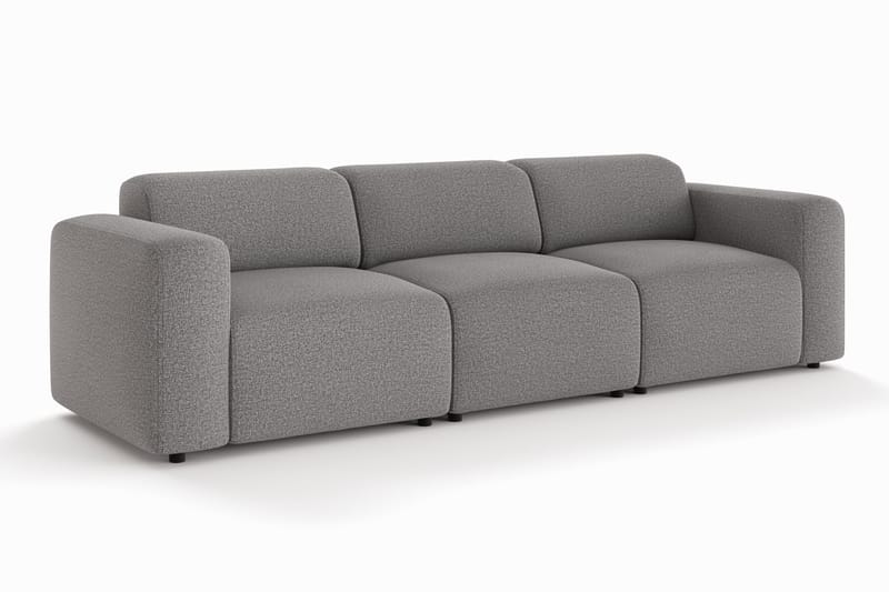 Torvasen 3-seters sofa i stoff - Grå - Møbler - Sofaer - 3 seter sofa