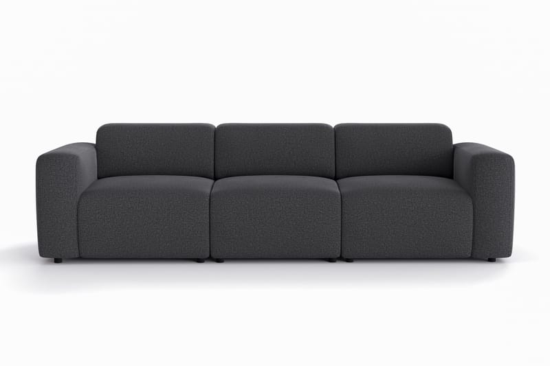 Torvasen 3-seters sofa i stoff, Svart