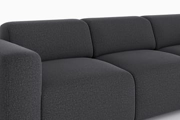 Torvasen 3-seters sofa i stoff - Svart - Møbler - Sofaer - 3 seter sofa
