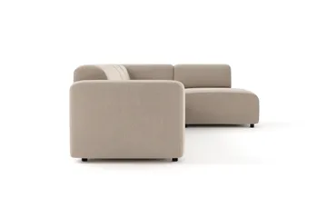 Torvasen 5-seters sofa med divan høyre i stoff - Beige - Møbler - Sofaer - Sofaer med sjeselong