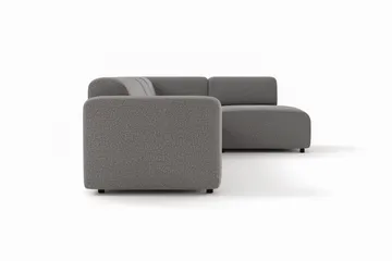 Torvasen 5-seters sofa med divan høyre i stoff - Grå - Møbler - Sofaer - Sofaer med sjeselong