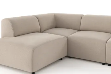 Torvasen 5-seters sofa med divan venstre i stoff - Beige - Møbler - Sofaer - Sofaer med sjeselong