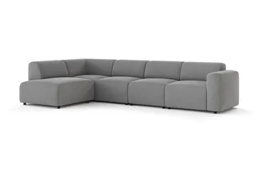Torvasen 5-seters sofa med divan venstre i stoff - Grå - Møbler - Sofaer - Sofaer med sjeselong