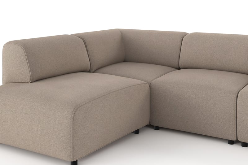 Torvasen 5-seters sofa med divan venstre i stoff - Greige - Møbler - Sofaer - Sofaer med sjeselong