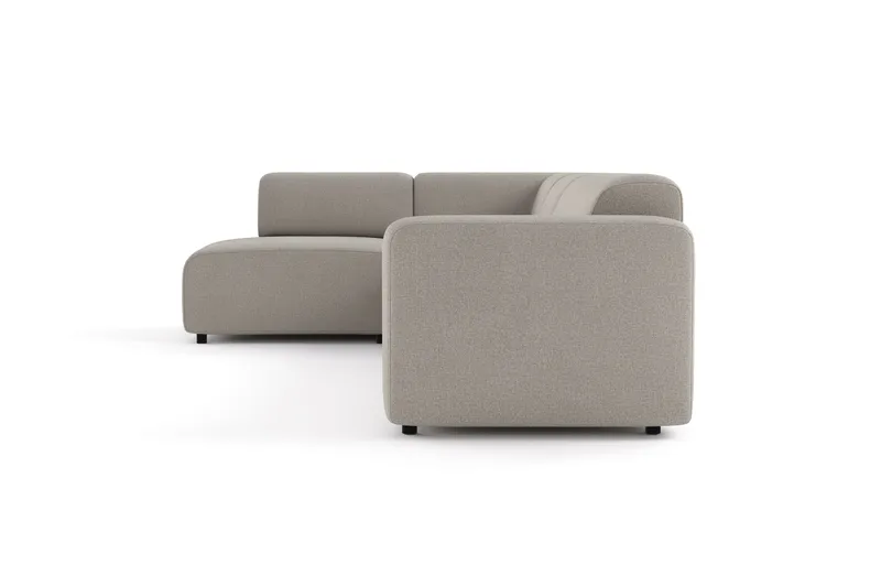 Torvasen 5-seters sofa med divan venstre i stoff - Lys grå - Møbler - Sofaer - Sofaer med sjeselong