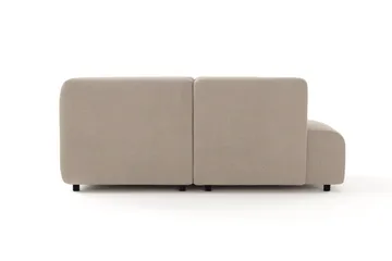 Torvasen 6-seters sofa med dobbeldivan i stoff - Beige - Møbler - Sofaer - U-sofa