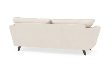 Trend Luksus Retro Sofa 194 cm i Stoff med Skrå Ben - Benhvit - Møbler - Sofaer - 3 seter sofa