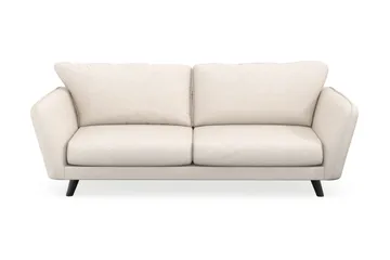 Trend Luksus Retro Sofa 194 cm i Stoff med Skrå Ben - Benhvit - Møbler - Sofaer - 3 seter sofa