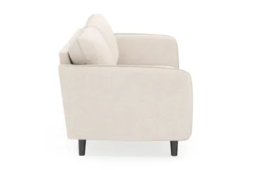 Trend Luksus Retro Sofa 194 cm i Stoff med Skrå Ben - Benhvit - Møbler - Sofaer - 3 seter sofa