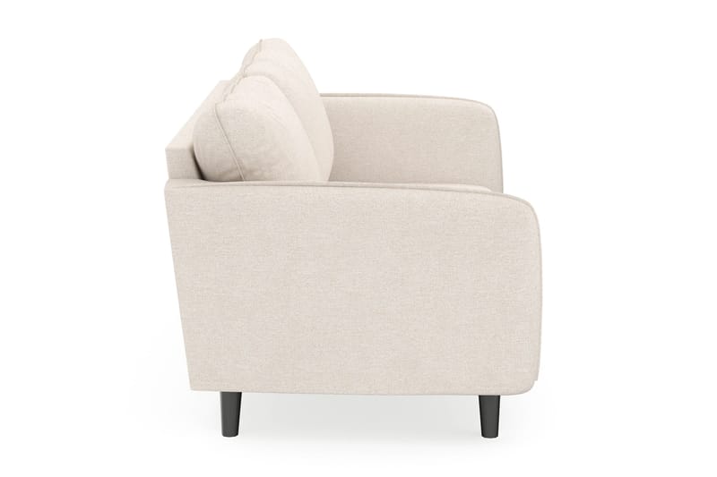 Trend Luksus Retro Sofa 194 cm i Stoff med Skrå Ben - Benhvit - Møbler - Sofaer - 3 seter sofa