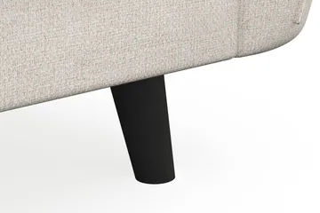Trend Luksus Retro Sofa 194 cm i Stoff med Skrå Ben - Benhvit - Møbler - Sofaer - 3 seter sofa