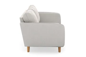 Trend Lyx 2-seter Sofa - Hvit Fløyel - Møbler - Sofaer - Fløyelssofaer