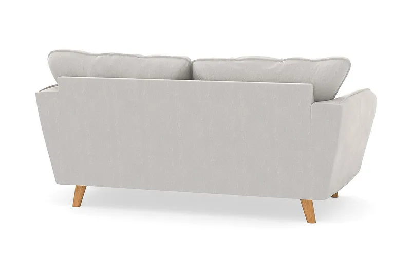 Trend Lyx 2-seter Sofa - Hvit Fløyel - Møbler - Sofaer - Fløyelssofaer