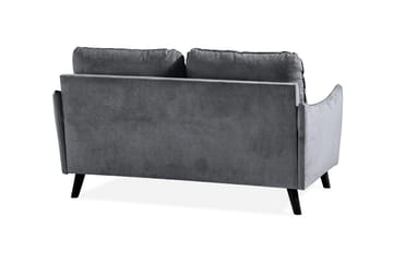 Trend Lyx 2-seter Sofa i Stoff med Buede Armlener - Grå - Møbler - Sofaer - 2 seter sofa