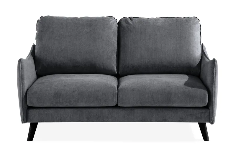 Trend Lyx 2-seter Sofa i Stoff med Buede Armlener, Grå