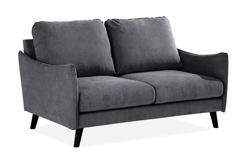 Trend Lyx 2-seter Sofa i Stoff med Buede Armlener - Grå - Møbler - Sofaer - 2 seter sofa