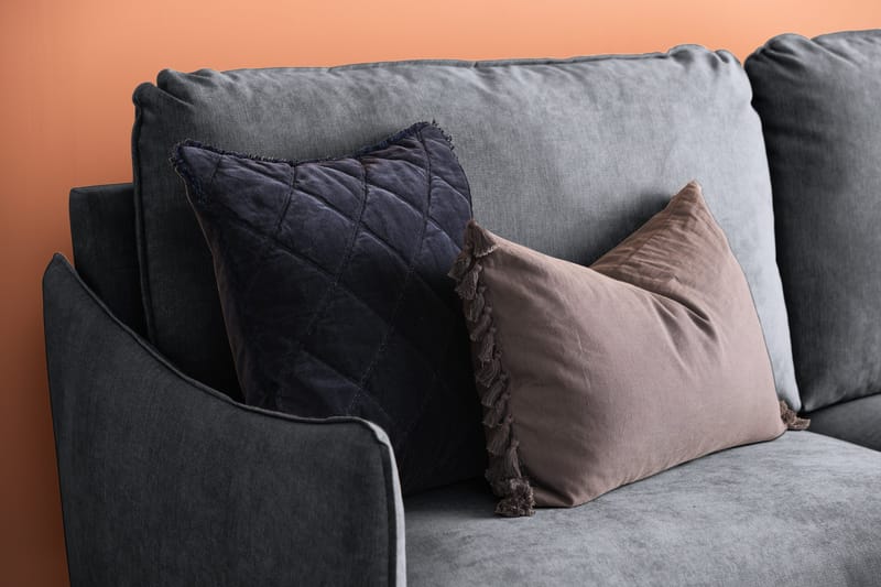 Trend Lyx 2-seter Sofa - Mørkegrå/Eik - Møbler - Sofaer - 2 seter sofa