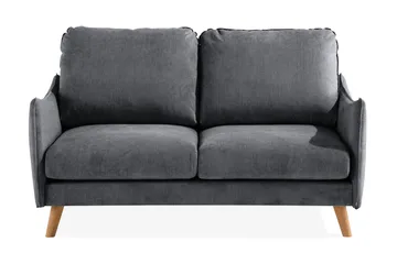 Trend Lyx 2-seter Sofa - Mørkegrå/Eik - Møbler - Sofaer - 2 seter sofa