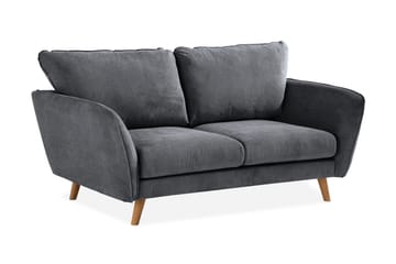 Trend Lyx 2-seter Sofa - Mørkegrå/Eik - Møbler - Sofaer - 2 seter sofa