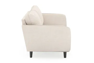 Trend Lyx 2-seter Sofa med Buede Armlener i Stoff - Beige - Møbler - Sofaer - 2 seter sofa