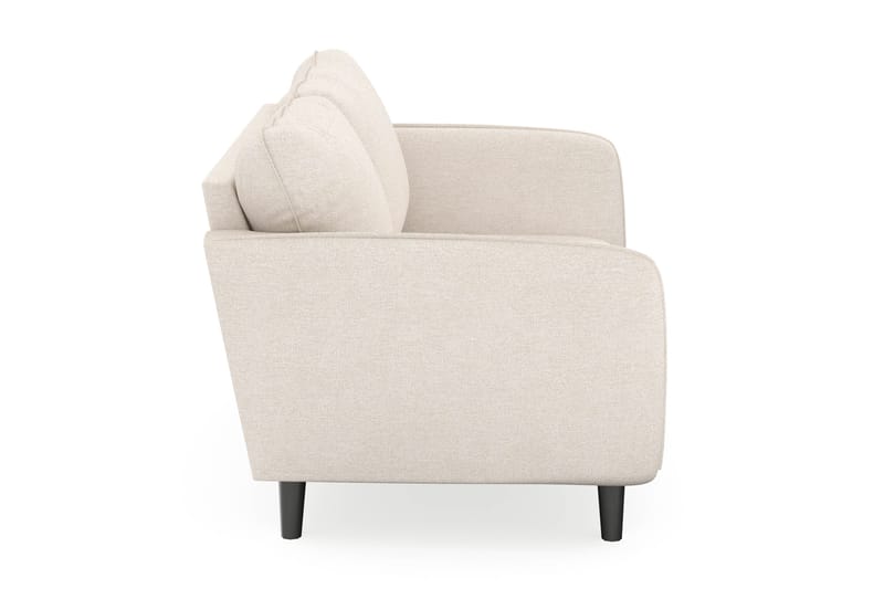 Trend Lyx 2-seter Sofa med Buede Armlener i Stoff - Beige - Møbler - Sofaer - 2 seter sofa