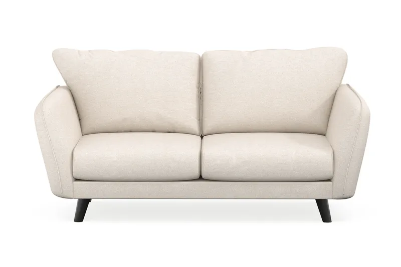 Trend Lyx 2-seter Sofa med Buede Armlener i Stoff, Beige