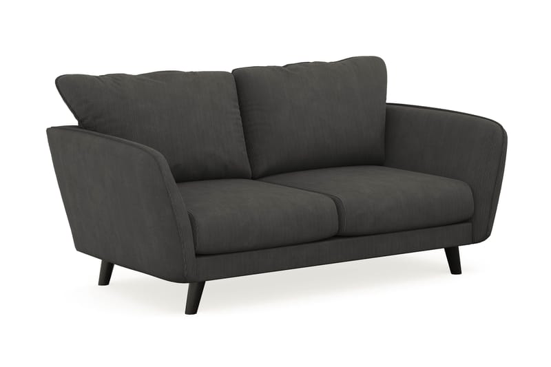 Trend Lyx 2-seters Manchestersofa - Mørkegrå - Møbler - Sofaer - 2 seter sofa