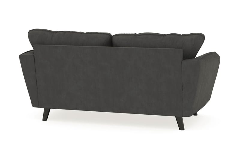 Trend Lyx 2-seters Manchestersofa - Mørkegrå - Møbler - Sofaer - 2 seter sofa
