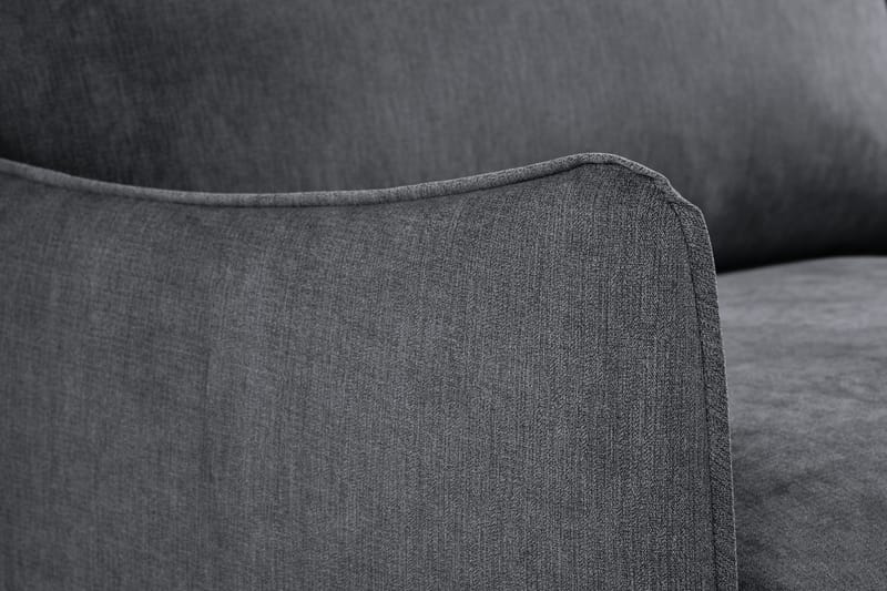 Trend Lyx 3-seter Sofa - Mørkegrå/Eik - Møbler - Sofaer - 3 seter sofa