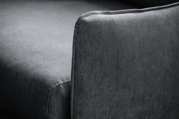 Trend Lyx 3-seter Sofa - Mørkegrå/Eik - Møbler - Sofaer - 3 seter sofa