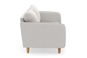 Trend Lyx 3-seters Fløyelssofa - Kremhvit - Møbler - Sofaer - Fløyelssofaer
