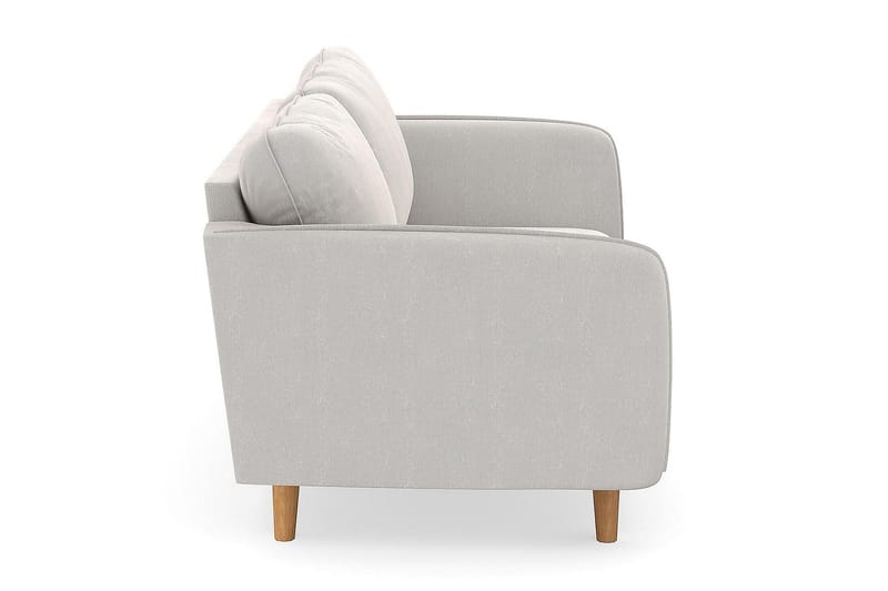 Trend Lyx 3-seters Fløyelssofa - Kremhvit - Møbler - Sofaer - Fløyelssofaer