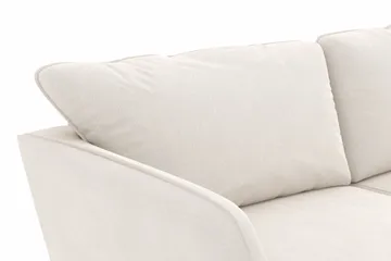 Trend Lyx 3-seters Fløyelssofa - Kremhvit - Møbler - Sofaer - 3 seter sofa