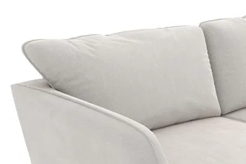 Trend Lyx 3-seters Fløyelssofa - Kremhvit - Møbler - Sofaer - Fløyelssofaer