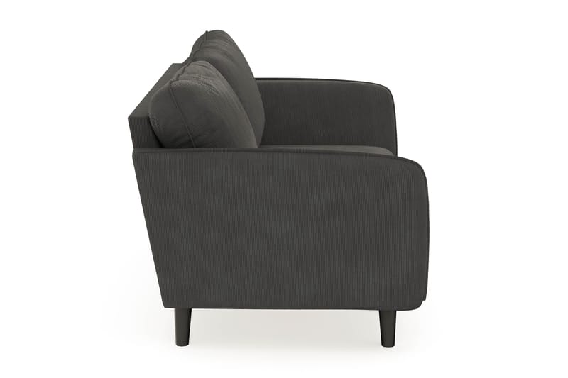 Trend Lyx 3-seters Manchestersofa - Mørkegrå - Møbler - Sofaer - 3 seter sofa