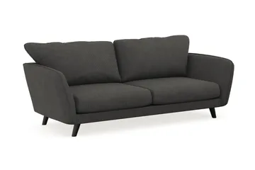 Trend Lyx 3-seters Manchestersofa - Mørkegrå - Møbler - Sofaer - 3 seter sofa