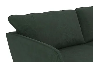 Trend Lyx 3-seters Manchestersofa - Mørkegrønn - Møbler - Sofaer - 3 seter sofa